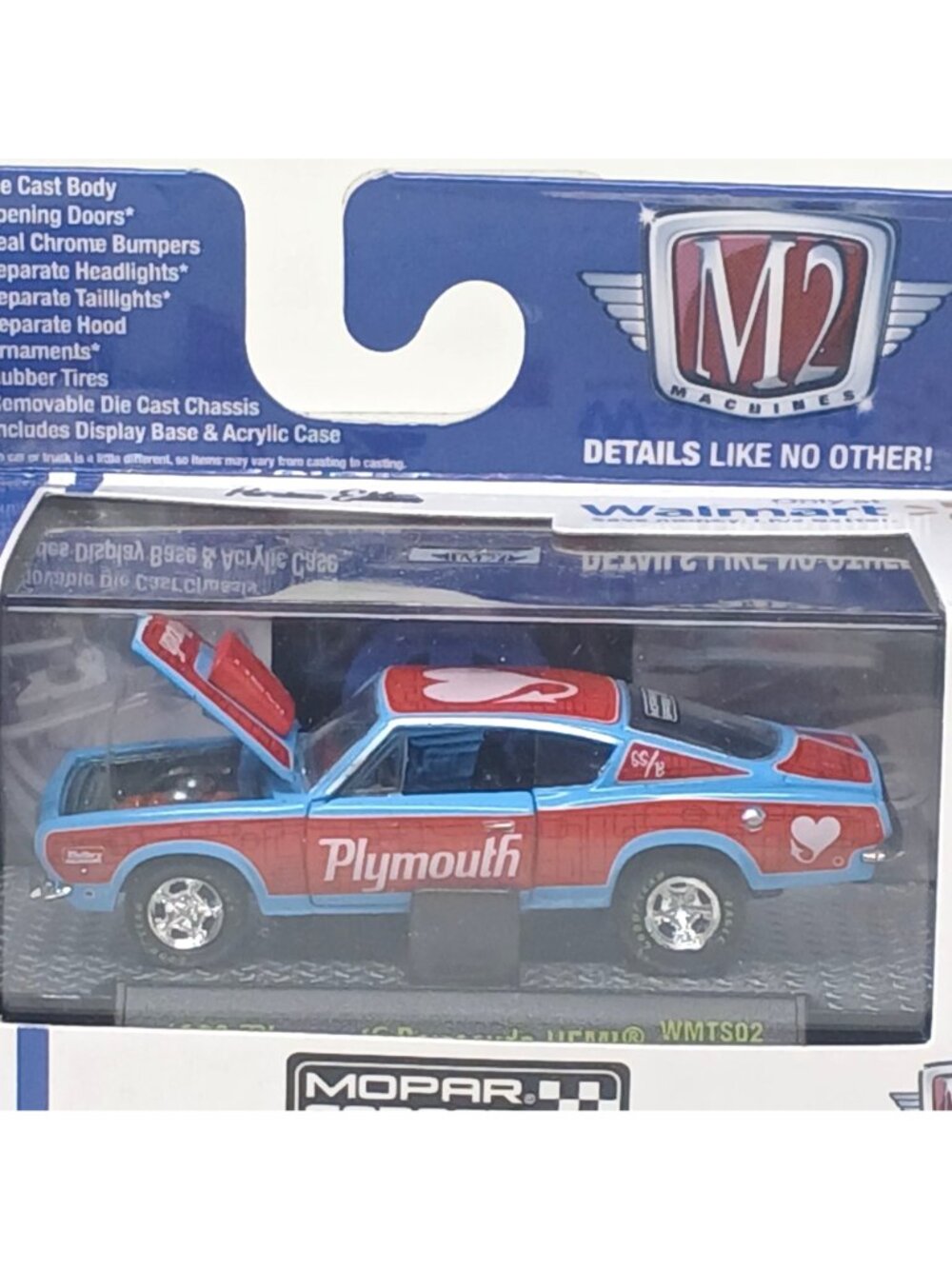 1968 Plymouth Barracuda HEMI DieCast Model Car M2 Machines Mopar Garage  New D32 - Picture 2 of 8